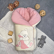 Арт. 462 Комплект на выписку «Мишка-Малышка» розовый, летний
