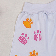 Т-50 Ползунки детские с принтом "Лапки"
