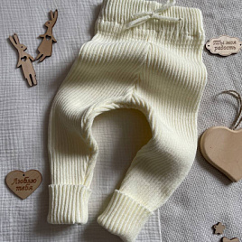 Т-106 Штаны вязаные, молочный