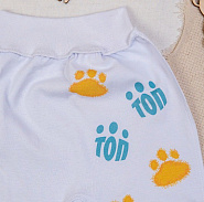 Т-50 Ползунки детские с принтом "Лапки"