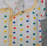 Ф-71 Батник для девочки в горошек, ткань кулирка