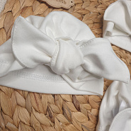 № Б-293 Шапочка для девочки "Солоха", молочный интерлок