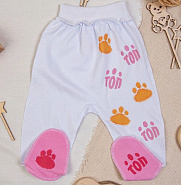 Т-50 Ползунки детские с принтом "Лапки"